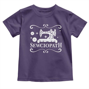 Sewing Lover Toddler T Shirt Sewciopath Quilter Gift TS10 Purple Print Your Wear