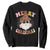 Christmas Cowboy Sweatshirt Vintage 90s Western Groovy Santa Claus Xmas Vibes TS10 Black Print Your Wear