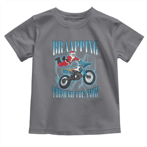 Dirt Bike Christmas Baby Shirt Brraaap Funny Motocross Biker Xmas Gift TS10 Charcoal Print Your Wear
