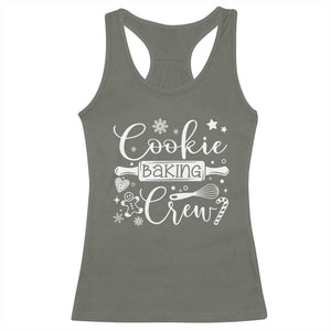 Family Baking Team Racerback Tank Top Funny Cookie Christmas Cookie Baking Crew TS10 Military Green Print Your Wear