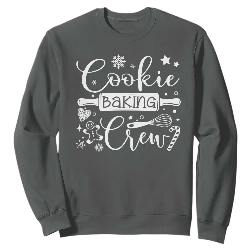 Family Baking Team Sweatshirt Funny Cookie Christmas Cookie Baking Crew TS10 Dark Heather Print Your Wear