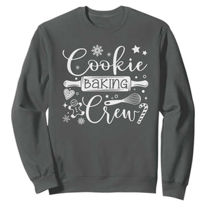 Family Baking Team Sweatshirt Funny Cookie Christmas Cookie Baking Crew TS10 Dark Heather Print Your Wear