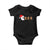 Funny Christmas Baby Onesie Santa Eating Gingerbread Men Gamer Men Women Kids TS10 Black Print Your Wear