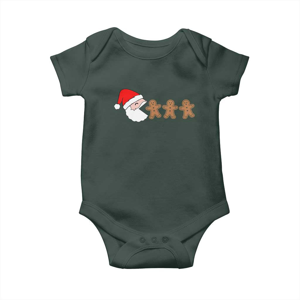 Funny Christmas Baby Onesie Santa Eating Gingerbread Men Gamer Men Women Kids TS10 Print Your Wear