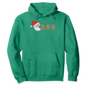 Funny Christmas Hoodie Santa Eating Gingerbread Men Gamer Men Women Kids TS10 Irish Green Print Your Wear