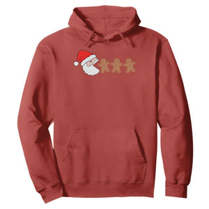 Funny Christmas Hoodie Santa Eating Gingerbread Men Gamer Men Women Kids TS10 Red Print Your Wear