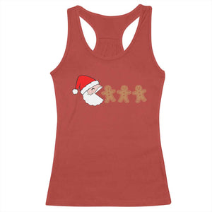 Funny Christmas Racerback Tank Top Santa Eating Gingerbread Men Gamer Men Women Kids TS10 Red Print Your Wear