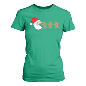 Funny Christmas T Shirt For Women Santa Eating Gingerbread Men Gamer Men Women Kids TS10 Irish Green Print Your Wear
