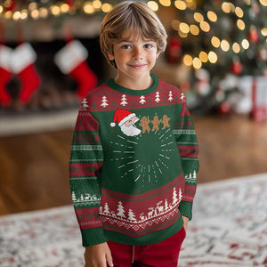 Funny Ugly Christmas Sweater Santa Eating Gingerbread Men Gamer Men Women Kids TS10 Christmas Print Your Wear