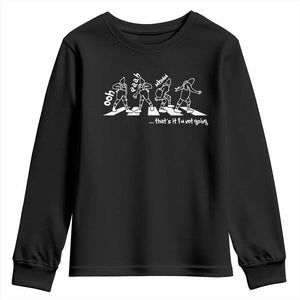 Funny Christmas Grin Youth Sweatshirt Thats It Im Not Going TS10 Black Print Your Wear