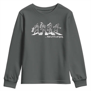 Funny Christmas Grin Youth Sweatshirt Thats It Im Not Going TS10 Dark Heather Print Your Wear