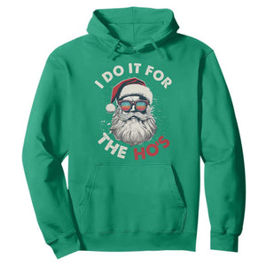 Funny Christmas Hoodie Santa I Do It For The Ho's TS10 Irish Green Print Your Wear