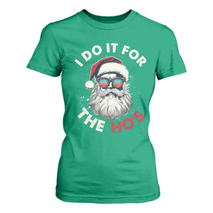 Funny Christmas T Shirt For Women Santa I Do It For The Ho's TS10 Irish Green Print Your Wear