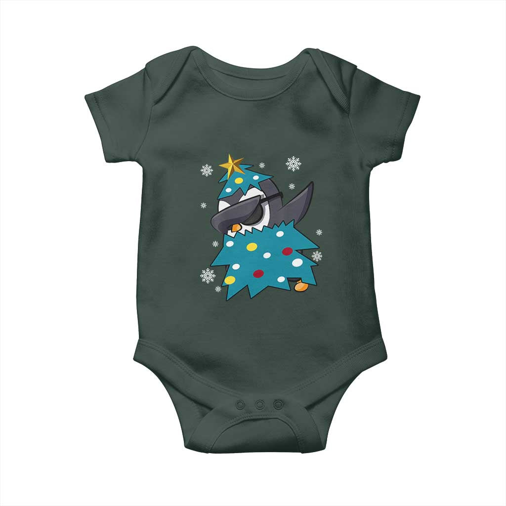 Christmas Penguin Baby Onesie Funny Animals Xmas Tree Lights Boys Kids TS10 Print Your Wear