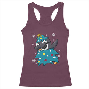 Christmas Penguin Racerback Tank Top Funny Animals Xmas Tree Lights Boys Kids TS10 Maroon Print Your Wear