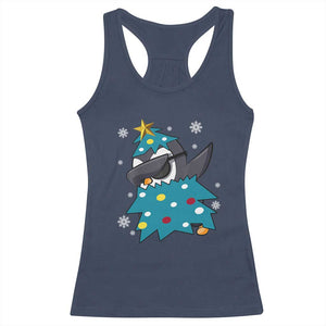 Christmas Penguin Racerback Tank Top Funny Animals Xmas Tree Lights Boys Kids TS10 Navy Print Your Wear