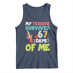 My Teacher Survived 67 Days Of Me Tank Top Funny Six Seven Teen Gen Z Alpha Meme TS10 Navy Print Your Wear