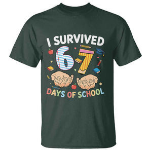 I Survived 67 Days of School Funny Six Seven Meme T Shirt TS10 Dark Forest Green Print Your Wear