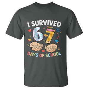 I Survived 67 Days of School Funny Six Seven Meme T Shirt TS10 Dark Heather Print Your Wear