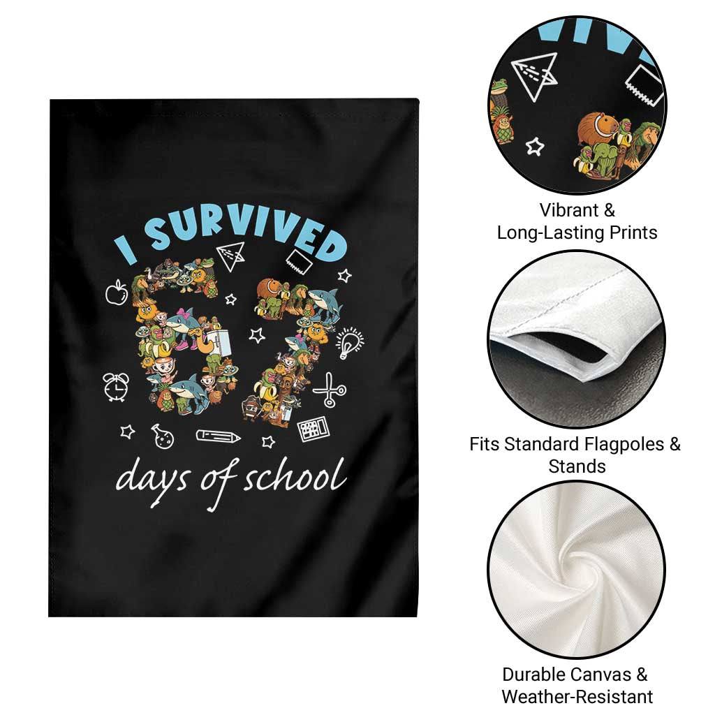 I Survived 67 Days of School Funny Six Seven Italian Brainrot Garden Flag TS10 Print Your Wear