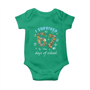 I Survived 67 Days of School Funny Six Seven Italian Brainrot Baby Onesie TS10 Irish Green Print Your Wear