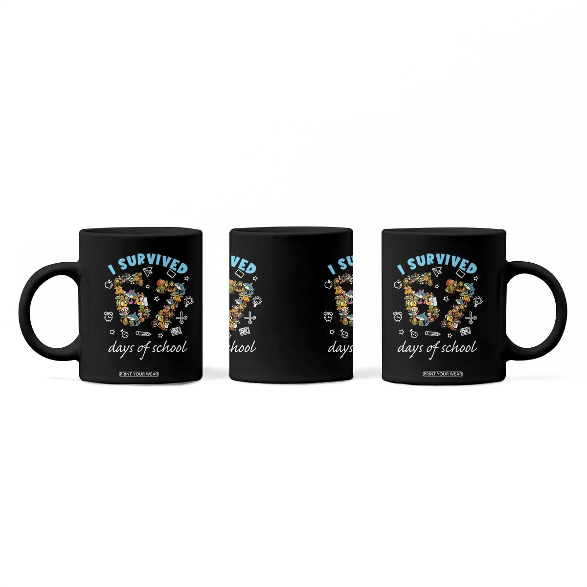 I Survived 67 Days of School Funny Six Seven Italian Brainrot Coffee Mug TS10 Print Your Wear