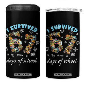 I Survived 67 Days of School Funny Six Seven Italian Brainrot 4 in 1 Can Cooler Tumbler TS10 One Size: 16 oz Black Print Your Wear