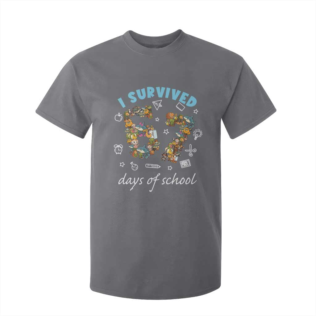 I Survived 67 Days of School Funny Six Seven Italian Brainrot T Shirt For Kid TS10 Charcoal Print Your Wear
