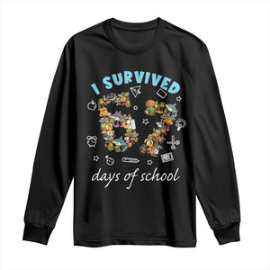 I Survived 67 Days of School Funny Six Seven Italian Brainrot Long Sleeve Shirt TS10 Black Print Your Wear