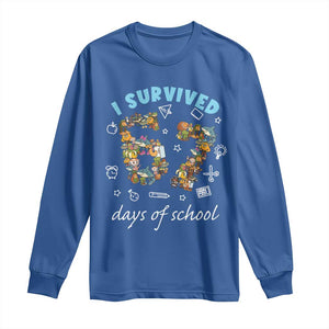 I Survived 67 Days of School Funny Six Seven Italian Brainrot Long Sleeve Shirt TS10 Royal Blue Print Your Wear