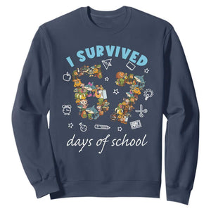 I Survived 67 Days of School Funny Six Seven Italian Brainrot Sweatshirt TS10 Navy Print Your Wear