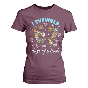 I Survived 67 Days of School Funny Six Seven Italian Brainrot T Shirt For Women TS10 Maroon Print Your Wear