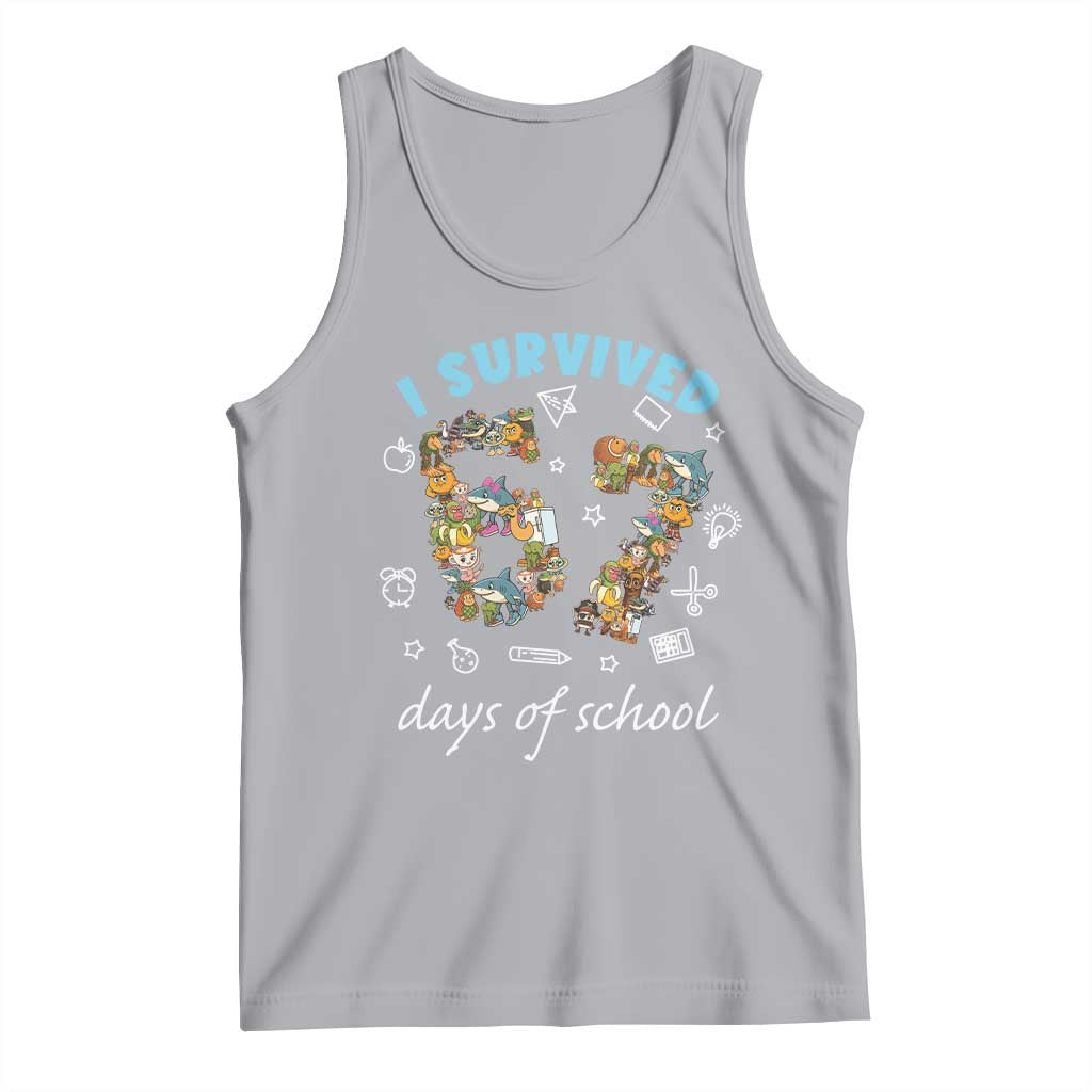 I Survived 67 Days of School Funny Six Seven Italian Brainrot Tank Top TS10 Athletic Heather Print Your Wear