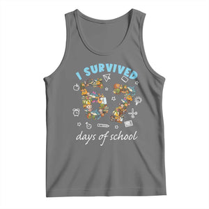 I Survived 67 Days of School Funny Six Seven Italian Brainrot Tank Top TS10 Black Heather Print Your Wear