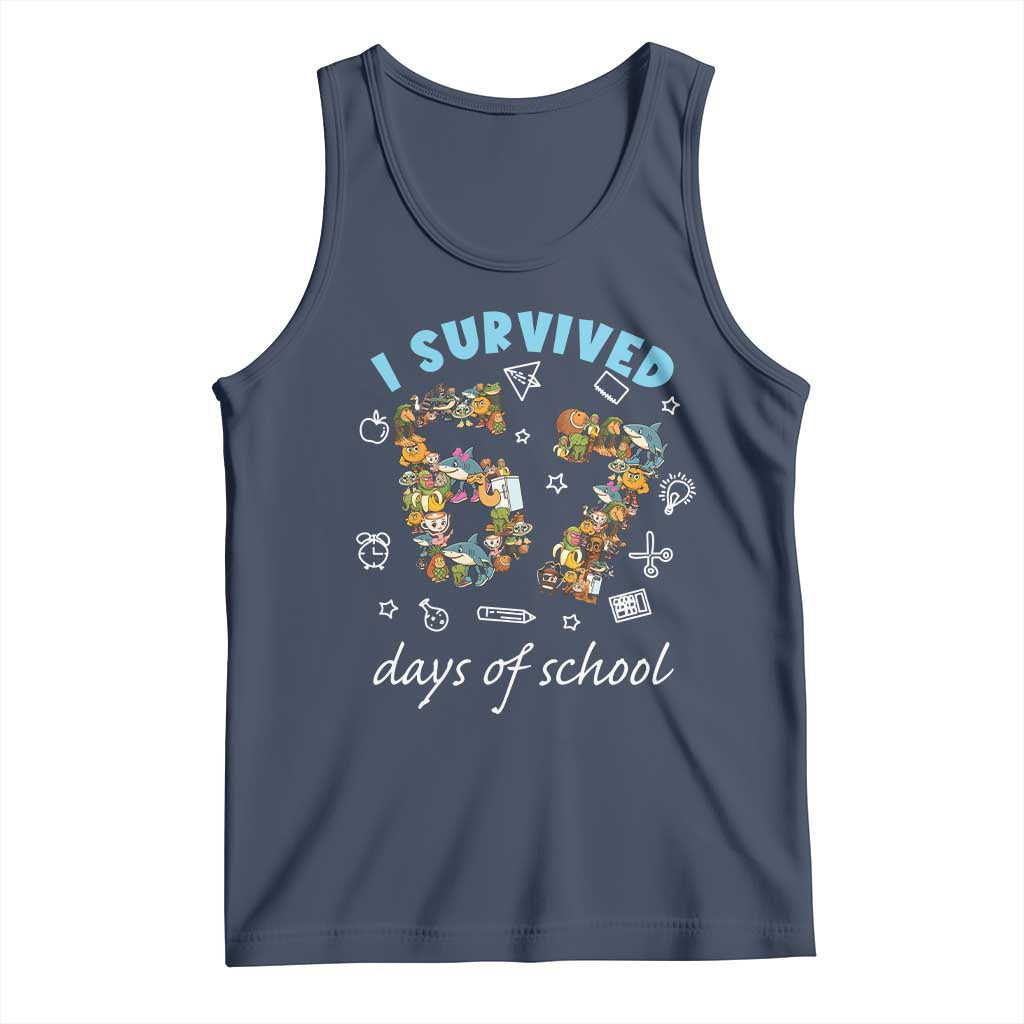 I Survived 67 Days of School Funny Six Seven Italian Brainrot Tank Top TS10 Navy Print Your Wear