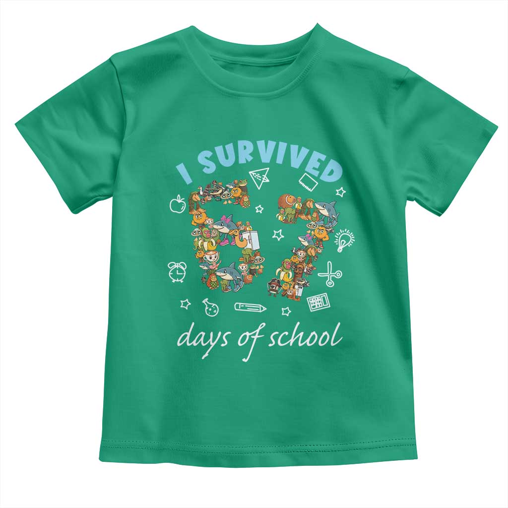 I Survived 67 Days of School Funny Six Seven Italian Brainrot Toddler T Shirt TS10 Irish Green Print Your Wear