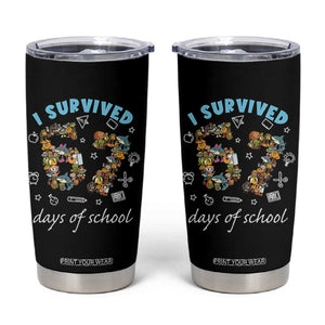 I Survived 67 Days of School Funny Six Seven Italian Brainrot Tumbler Cup TS10 Black Print Your Wear