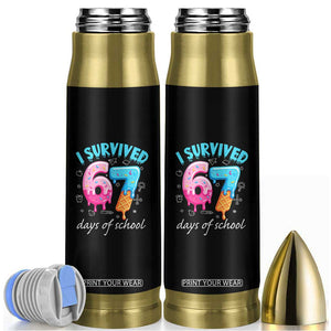 I Survived 67 Days of School Funny Six Seven Meme Bullet Tumbler Baseball Ice Cream Dripping TS10 Black Print Your Wear