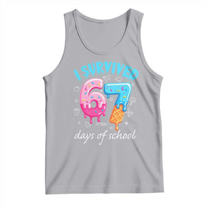I Survived 67 Days of School Funny Six Seven Meme Tank Top Baseball Ice Cream Dripping TS10 Athletic Heather Print Your Wear