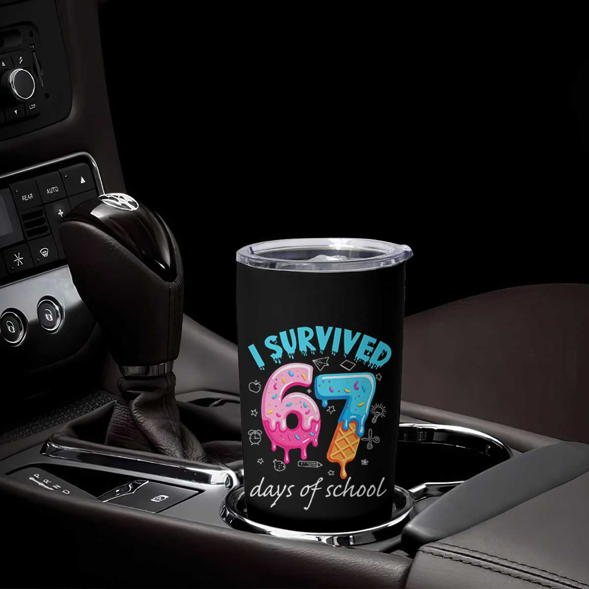 I Survived 67 Days of School Funny Six Seven Meme Tumbler Cup Baseball Ice Cream Dripping TS10 Print Your Wear