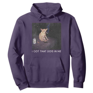 I Got That Dog In Me Hoodie Retro Funny Chihuahua Smoking Beer TS10 Purple Print Your Wear