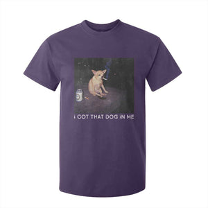 I Got That Dog In Me T Shirt For Kid Retro Funny Chihuahua Smoking Beer TS10 Purple Print Your Wear