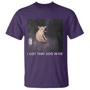 I Got That Dog In Me T Shirt Retro Funny Chihuahua Smoking Beer TS10 Purple Print Your Wear