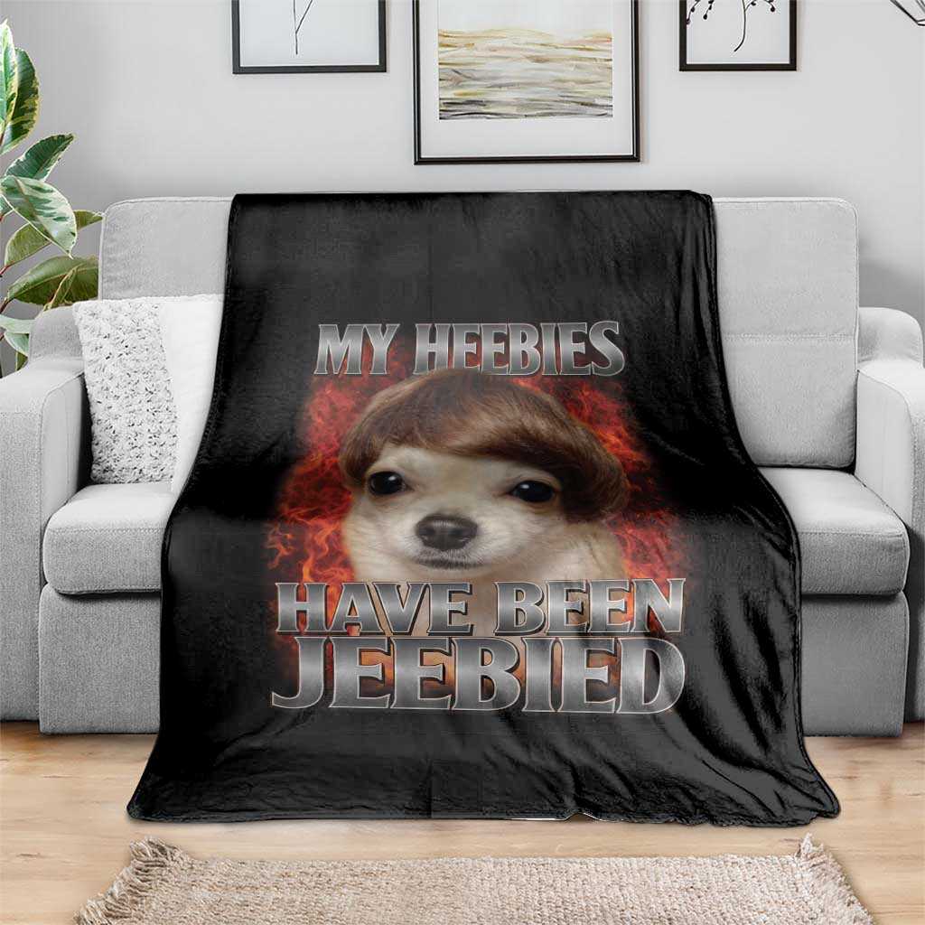 Chihuahua Funny Meme Throw Blanket My Heebies Have Been Jeebied Bootleg TS10 Print Your Wear