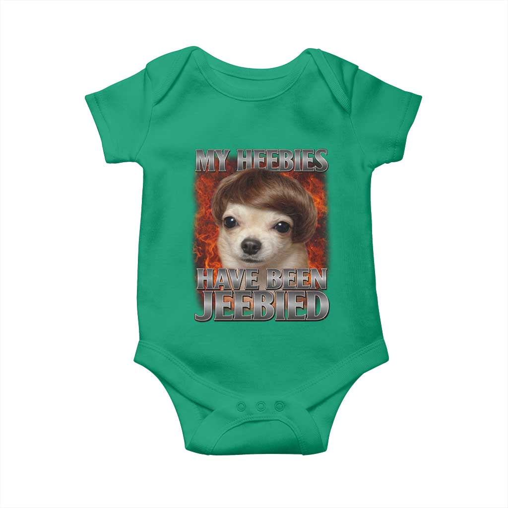 Chihuahua Funny Meme Baby Onesie My Heebies Have Been Jeebied Bootleg TS10 Irish Green Print Your Wear