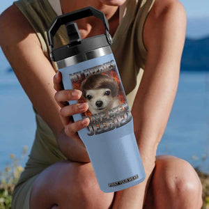 Chihuahua Funny Meme Flip Straw Tumbler My Heebies Have Been Jeebied Bootleg TS10 One Size: 30 oz Light Blue Print Your Wear