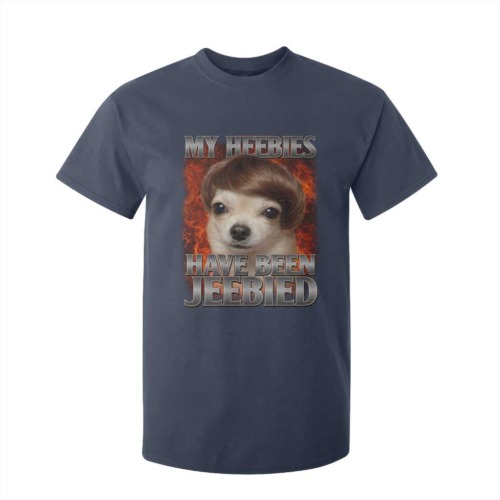 Chihuahua Funny Meme T Shirt For Kid My Heebies Have Been Jeebied Bootleg TS10 Navy Print Your Wear