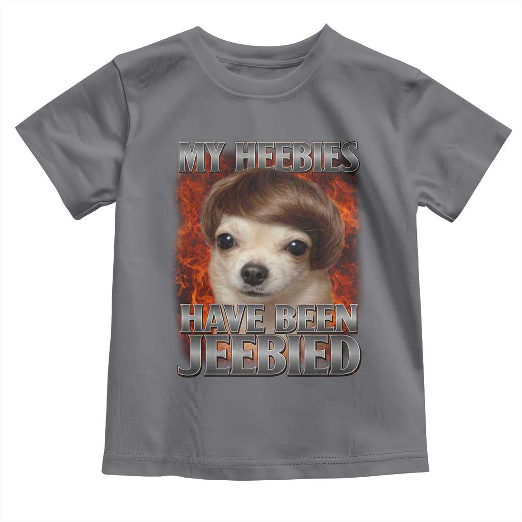 Chihuahua Funny Meme Toddler T Shirt My Heebies Have Been Jeebied Bootleg TS10 Charcoal Print Your Wear