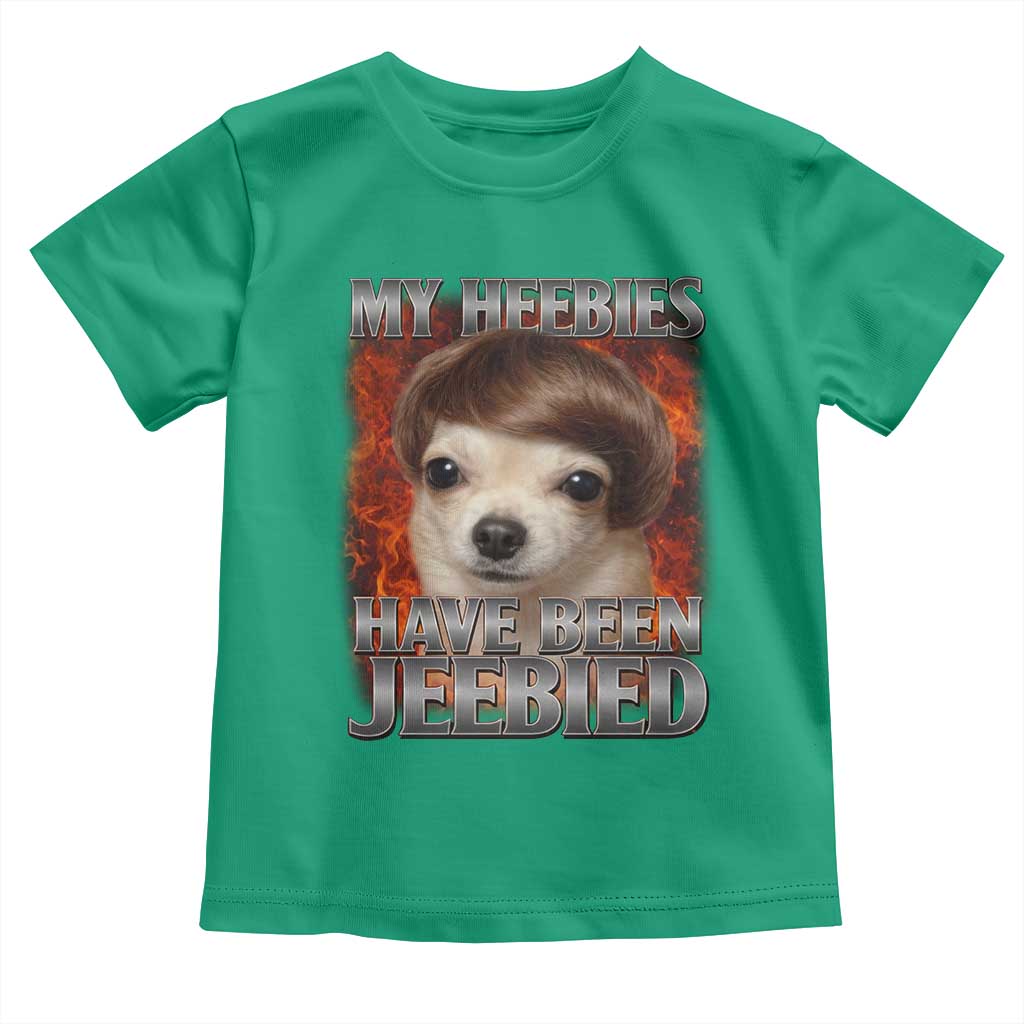 Chihuahua Funny Meme Toddler T Shirt My Heebies Have Been Jeebied Bootleg TS10 Irish Green Print Your Wear