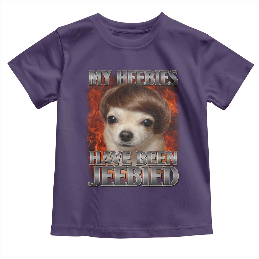 Chihuahua Funny Meme Toddler T Shirt My Heebies Have Been Jeebied Bootleg TS10 Purple Print Your Wear